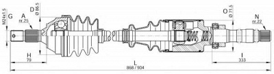 OPEN PARTS drs604100 -  Приводной вал